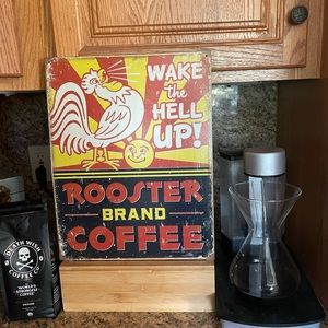 Vintage metal kitchen sign
